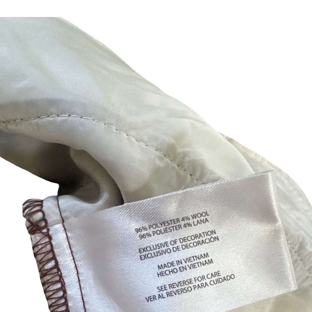 Banana Republic Women's Plaid Shacket  - Brown and Cream Size XS - Picture 8 of 8